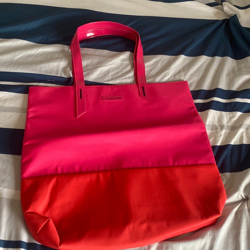 Lancôme Colorblock Tote with Glossy Straps